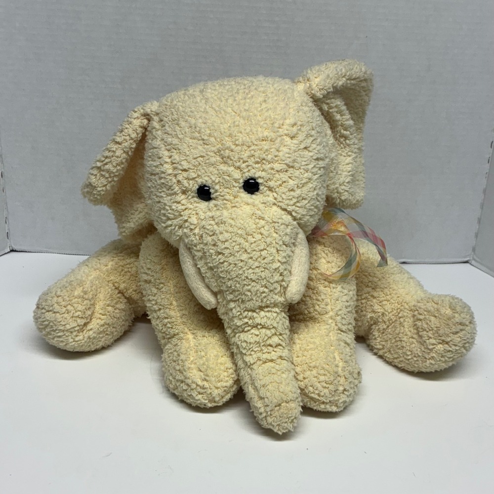 FAO Baby Fifth Avenue Plush Elephant Cream Lovey Stuffed Animal FAO Schwarz